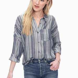 Splendid | NWT Chambray Multi Stripe Button Down M